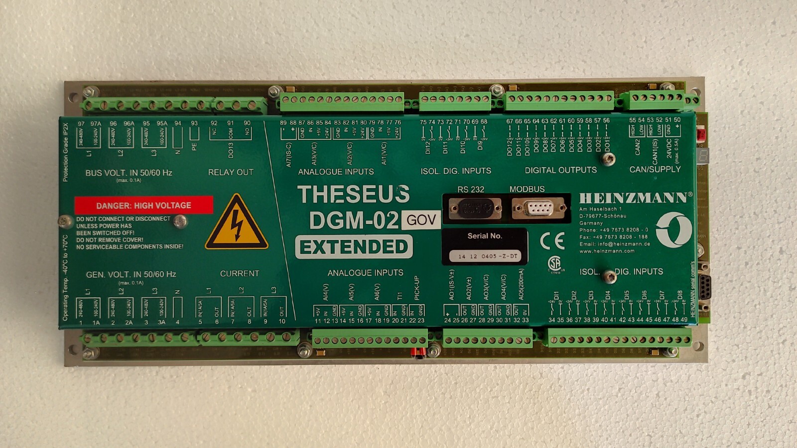 HEINZMANN dgm-02 / DGM-02 GOV Digital Generator Management THESEUS Extended